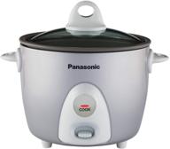 🍚 panasonic sr-g06fgl multi-cooker & steamer with 3 cups uncooked rice capacity, 6 cups cooked, in silver logo