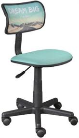 img 1 attached to 🪑 Swivel Mesh Desk Chair "Aqua Urban Shop