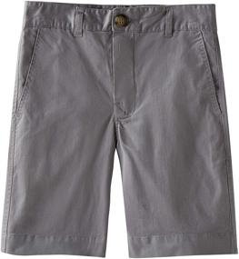 img 4 attached to 🩳 Stylish and Comfortable: Spring&Gege Boys' Cotton Twill Flat Front Uniform Stretch Chino Shorts