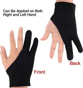 img 3 attached to 🖌️ Black Artist Glove for Graphic Tablet, iPad Pro Pencil, and Art Creation - Enhanced Thickness for Tablet Drawing
