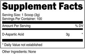 img 3 attached to 🔬 300 Grams XPI Raw D-Aspartic Acid Powder - 100 Servings of Pure DAA Powder