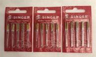 🧵 singer sewing machine needles 2045 yellow band size 11/80 - pack of 30: high-quality needles for optimal stitching logo