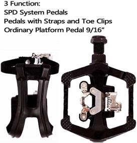 img 3 attached to 🚲 High-performance SPD Pedals 9/16'' Hybrid Spin Bike Pedals for Shimano SPD Pedals