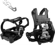 🚲 high-performance spd pedals 9/16'' hybrid spin bike pedals for shimano spd pedals logo