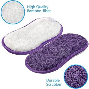img 2 attached to Scrubber Non Scratch Multi Purpose Dishcloths Scouring Household Supplies