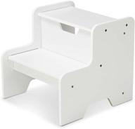 sturdy and stylish melissa & doug step stool - white: enhance accessibility and safety logo