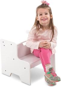img 2 attached to Sturdy and Stylish Melissa & Doug Step Stool - White: Enhance Accessibility and Safety