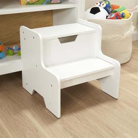 img 1 attached to Sturdy and Stylish Melissa & Doug Step Stool - White: Enhance Accessibility and Safety