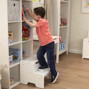 img 3 attached to Sturdy and Stylish Melissa & Doug Step Stool - White: Enhance Accessibility and Safety