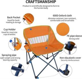 img 2 attached to Portable Lightweight Backpacking Chair；Fishing Reclining
