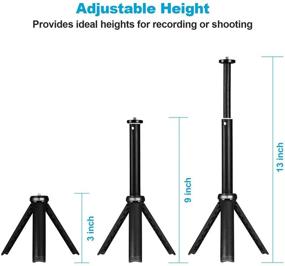 img 1 attached to 📸 NexiGo Extendable Tripod Stand for Camera/Phone/Webcam, Lightweight Mini Tripod Compatible with NexiGo Logitech Webcam C920 C922 Brio iPhone/Android/Camera, Ideal for Vlogging, Live Streaming, and Zoom Meetings