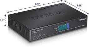 img 3 attached to 💻 TRENDnet 5-Port Gigabit EdgeSmart PoE+ Switch, 4 x Gigabit PoE+ Ports, 1x Gigabit Port, 31W PoE Power Budget, Managed PoE+ Switch, Wall-Mountable, Lifetime Protection, Black (TPE-TG50ES)