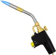 🔥 csa certified high intensity propane torch head with trigger start & brass knob - ideal for welding with mapp, map/pro and propane gas logo