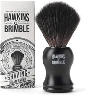 hawkins & brimble mens shaving brush: synthetic bristles for a vegan-friendly male shave logo