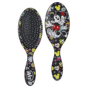 img 4 attached to 🐭 Disney Original Detangler Hair Brush - Mickey & Minnie Kisses - Wet/Dry - Knot and Tangle Remover - For Women, Men, and Kids - Suitable for Natural, Straight, Thick, Curly Hair