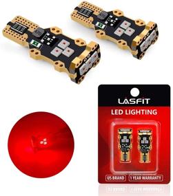 img 4 attached to LASFIT Plug & Play LED Third Brake Center High Mount Stop Light Bulbs, Red Light, for 921 912 W16W Socket