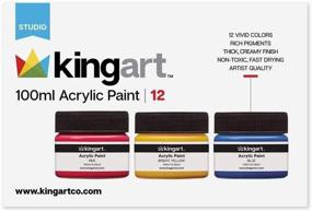 img 1 attached to KINGART 100Ml Colors Acrylic Assorted