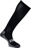 premium athletic compression socks by sugar free sox - knee high (1 pair) logo