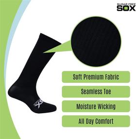 img 2 attached to Premium Athletic Compression Socks by Sugar Free Sox - Knee High (1 Pair)