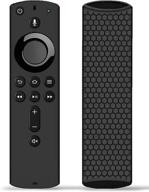 📱 tokerse silicone remote case cover for alexa voice remote - compatible with fir tv stick 2020/ fir tv stick 4k/ fir tv cube/ fir tv (3rd gen) - black logo