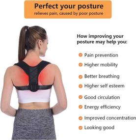 img 2 attached to 💁 Women and Men Posture Corrector (Basic - L, Chest Size: 35-45 inches): Enhance your online visibility!