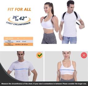 img 3 attached to 💁 Women and Men Posture Corrector (Basic - L, Chest Size: 35-45 inches): Enhance your online visibility!