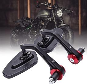 img 4 attached to Motorcycle Rearview Mirrors Compatible Sportster Motorcycle & Powersports