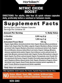img 3 attached to Nitric Oxide Booster 3000mg by Horbaach: Powerful Nitric Oxide Pills with L Arginine and L Citrulline for Pre Workout - 120 Capsules, Non-GMO and Gluten-Free Formula for Men and Women