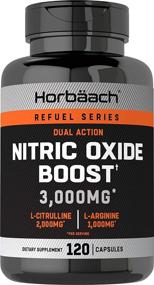 img 4 attached to Nitric Oxide Booster 3000mg by Horbaach: Powerful Nitric Oxide Pills with L Arginine and L Citrulline for Pre Workout - 120 Capsules, Non-GMO and Gluten-Free Formula for Men and Women