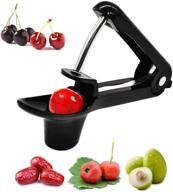 portable cherry and olive pitter tool for effortless fruit coring and removing pits logo