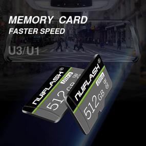 img 3 attached to 📷 High Speed 512GB Micro SD Card with SD Card Adapter | Class 10 TF Memory Card/SD Memory Cards for Camera, Phone, Computer, Dash Cam, Tachograph, Tablet, Drone