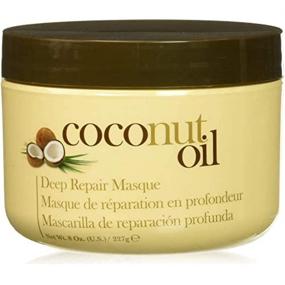 img 1 attached to 💆 Revitalize and Repair Damaged Hair with Hair Chemist Coconut Repair Masque - Deep Conditioning Hair Treatment for Color Treated Hair, 8 oz