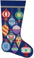 🎄 alice peterson home creations holiday edition needlepoint stocking kit: elegant ornaments in large, deluxe size logo