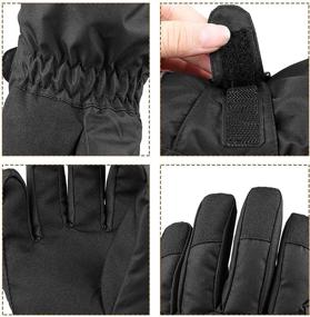 img 1 attached to MAGARROW Winter Gloves: Waterproof Accessories for Girls and Boys, Ideal for Cold Weather