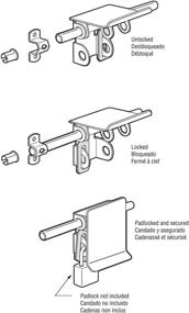 img 1 attached to 🔒 Enhanced Prime-Line Products GD 52241 Garage and Shed Latch, Tamper-Proof with Strong Fasteners, Heavy-Duty Steel