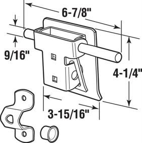 img 2 attached to 🔒 Enhanced Prime-Line Products GD 52241 Garage and Shed Latch, Tamper-Proof with Strong Fasteners, Heavy-Duty Steel