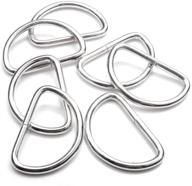 100-piece 1 inch d-rings metal 🔗 buckles for straps - sewing accessories flq013 logo