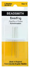 img 1 attached to 🧵 Beadsmith English Beading Needles: Size 10 & 12 (4 Needles Each) - 8 Total Needles with Rigid PakTM Mailer