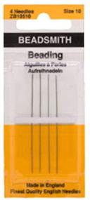 img 2 attached to 🧵 Beadsmith English Beading Needles: Size 10 & 12 (4 Needles Each) - 8 Total Needles with Rigid PakTM Mailer