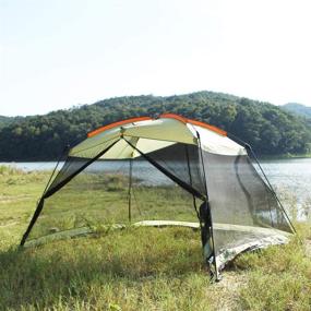 img 4 attached to 🏕️ YDYL Screen House 13'x9': Easy Installation Canopy Shelter with Thicker & Stronger Fabric (2021 Upgrade) - Insect Proof Solution for Outdoor Kitchen