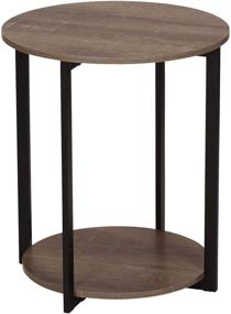 img 4 attached to 🏠 Stylish and Functional Household Essentials Ashwood Side End Table with Storage Shelf