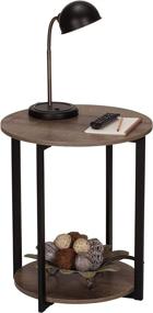 img 3 attached to 🏠 Stylish and Functional Household Essentials Ashwood Side End Table with Storage Shelf