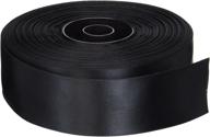 premium black double face satin ribbon - 1-1/2" x 50yd for versatile craft and decor use logo