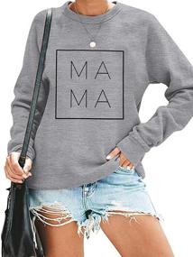 img 4 attached to EGELEXY Sweatshirt Letter Blouse Pullover Outdoor Recreation and Hiking & Outdoor Recreation Clothing