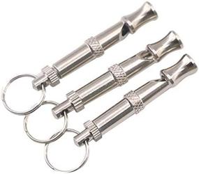 img 2 attached to VizGiz Dog Whistle Training Set - Stop Barking, Call Dogs, Adjustable Ultrasonic Sound, Recall Repel, Silence Bark Control Tool - Pack of 3