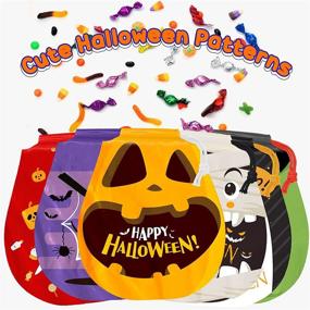 img 3 attached to 🎃 Halloween Treat Bags Party Favors - Spooky 72 Piece Candy Bag Trick or Treat Game for Kids: Plastic Drawstring Pumpkin Goodie Bucket Party Decorations Goody Fillers for Small Toy, Cookie, Snack, Party Supplies