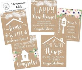 img 3 attached to 🏡 Unique Real Estate Gifts: 5 Rustic Housewarming Presents & New Homeowner Stickers/Wine Labels Gift Set Ideas for a Congrats Home Sweet Home Party