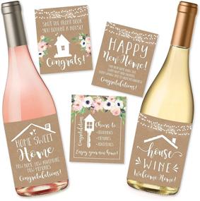 img 4 attached to 🏡 Unique Real Estate Gifts: 5 Rustic Housewarming Presents & New Homeowner Stickers/Wine Labels Gift Set Ideas for a Congrats Home Sweet Home Party