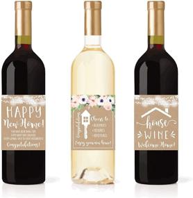 img 2 attached to 🏡 Unique Real Estate Gifts: 5 Rustic Housewarming Presents & New Homeowner Stickers/Wine Labels Gift Set Ideas for a Congrats Home Sweet Home Party