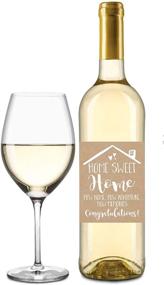 img 1 attached to 🏡 Unique Real Estate Gifts: 5 Rustic Housewarming Presents & New Homeowner Stickers/Wine Labels Gift Set Ideas for a Congrats Home Sweet Home Party